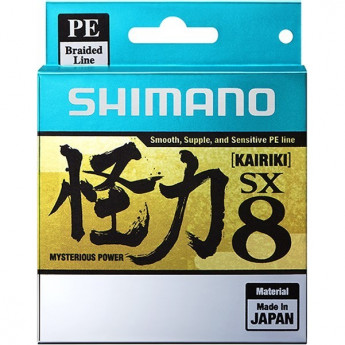 Леска плетёная SHIMANO KAIRIKI 8 PE 150 м разноцветная 0.190 мм 12.0 кг