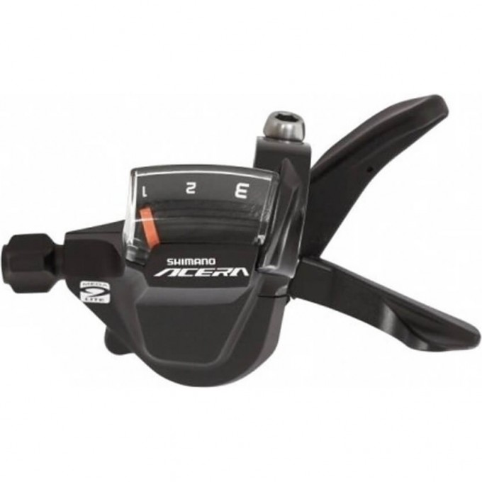 Шифтер SHIMANO ACERA, M3000, левый, 3 скорости, трос 1800мм ESLM3000LB Шифтер SHIMANO ACERA, M3000, левый, 3 скорости, трос 1800мм ESLM3000LB