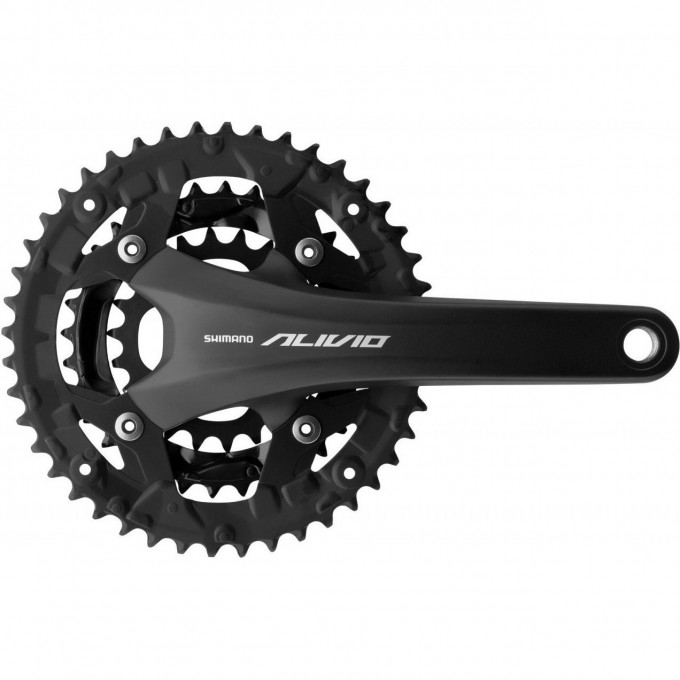 Система SHIMANO ALIVIO, T4060, 170 мм, интегрированный вал, 44/32/22, без защиты, черный EFCT4060CX422XL Система SHIMANO ALIVIO, T4060, 170 мм, интегрированный вал, 44/32/22, без защиты, черный EFCT4060CX422XL