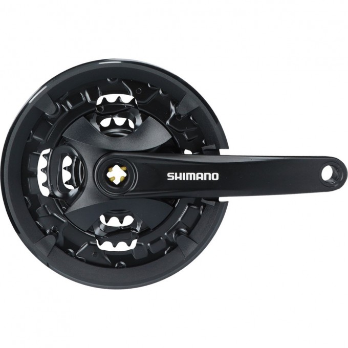 Система SHIMANO ALTUS MT101, 170 мм, 44/32/22T, под квадрат, с защитой, с болтами, черный, для 9 скоростей EFCMT101C422CLB Система SHIMANO ALTUS MT101, 170 мм, 44/32/22T, под квадрат, с защитой, с болтами, черный, для 9 скоростей EFCMT101C422CLB