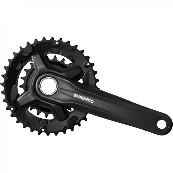 Система SHIMANO MT210-B, 175мм, 36/22T, интегрированный вал, с защитой, черный CL+3мм, для 9 скоростей EFCMT210BEX62L Система SHIMANO MT210-B, 175мм, 36/22T, интегрированный вал, с защитой, черный CL+3мм, для 9 скоростей EFCMT210BEX62L