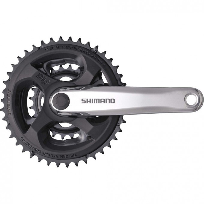 Система SHIMANO TOURNEY, M131, 170мм, квадрат, 42/34/24, серебристый, без упаковки AFCM131C244C Система SHIMANO TOURNEY, M131, 170мм, квадрат, 42/34/24, серебристый, без упаковки AFCM131C244C