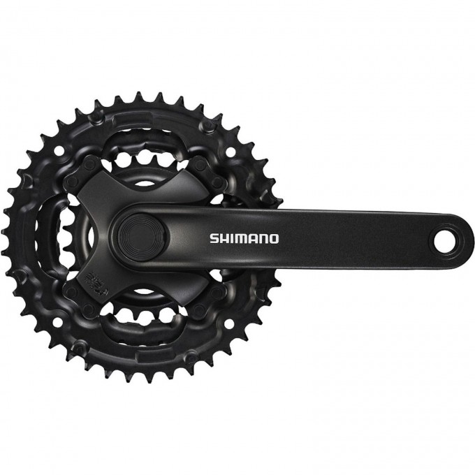 Система SHIMANO TOURNEY TY301, 175 мм, квадрат, 42/34/24, без защиты, черный, без упаковки AFCTY301E244XL