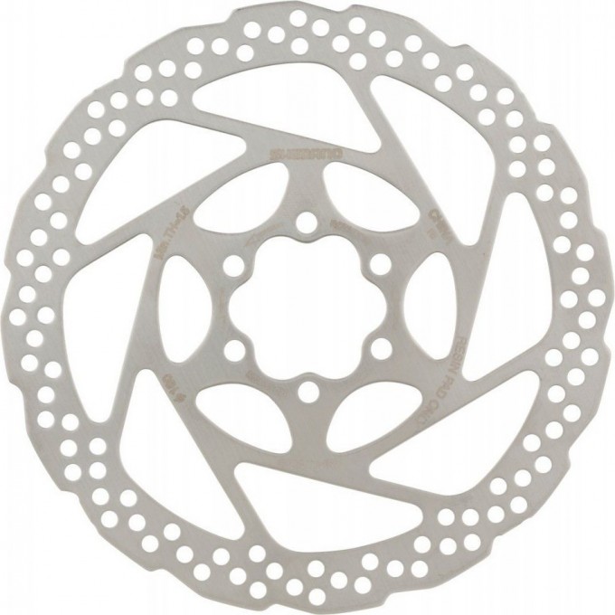 Тормозной диск SHIMANO RT56, 160 мм, 6-болтов, только для пластиковых колодок ESMRT56S Тормозной диск SHIMANO RT56, 160 мм, 6-болтов, только для пластиковых колодок ESMRT56S