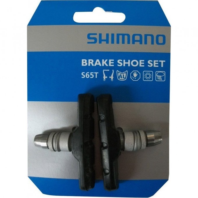 Тормозные колодки SHIMANO для v-brake, S65T, BR-M330, 10 пар Y8GP9810A Тормозные колодки SHIMANO для v-brake, S65T, BR-M330, 10 пар Y8GP9810A